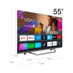 Hisense 55” 4K ULTRA HD SMART TV, NETFLIX, BLUETOOTH 55A61G - Image 3