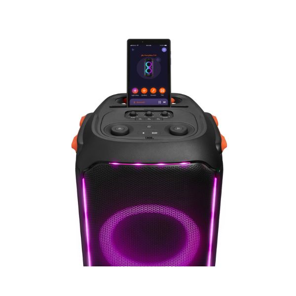 JBL PartyBox 710 -Party Speaker with Powerful Sound, Built-in Lights and Extra Deep Bass, IPX4 Splash Proof, App/Bluetooth Connectivity