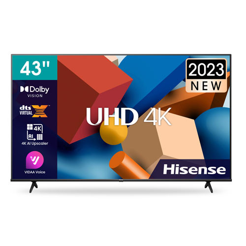 Hisense 43-inch Smart 4K UHD Frameless TV (43A6KKEN)